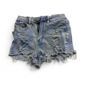 Distressed Denim Women Shorts